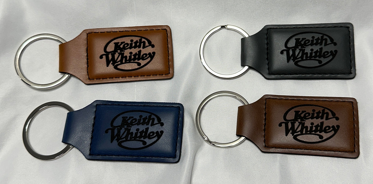Keith Whitley Leatherette Keychain