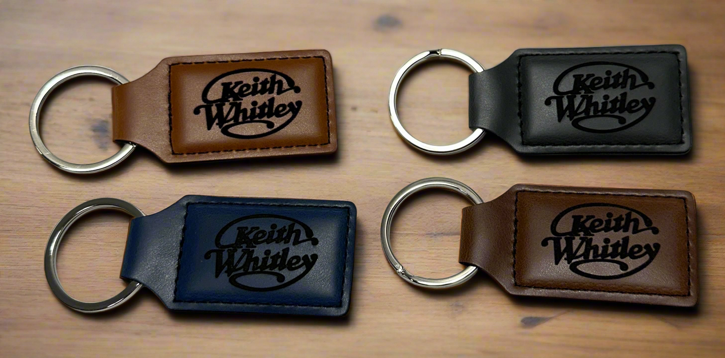 Keith Whitley Leatherette Keychain