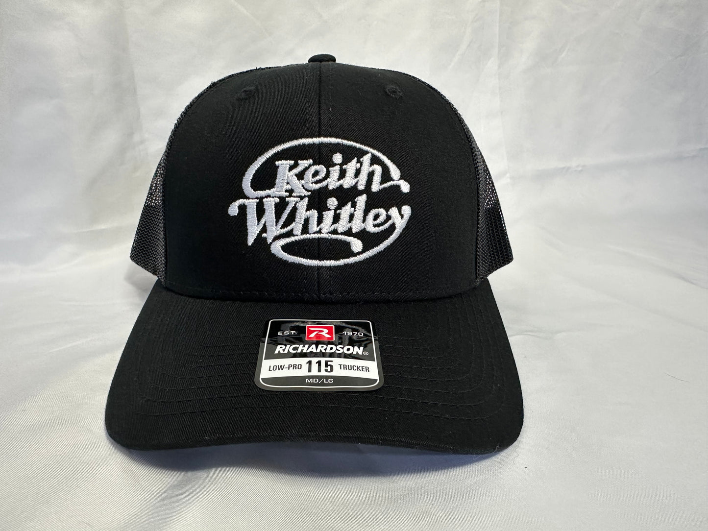 Black & White Keith Whitley Hat