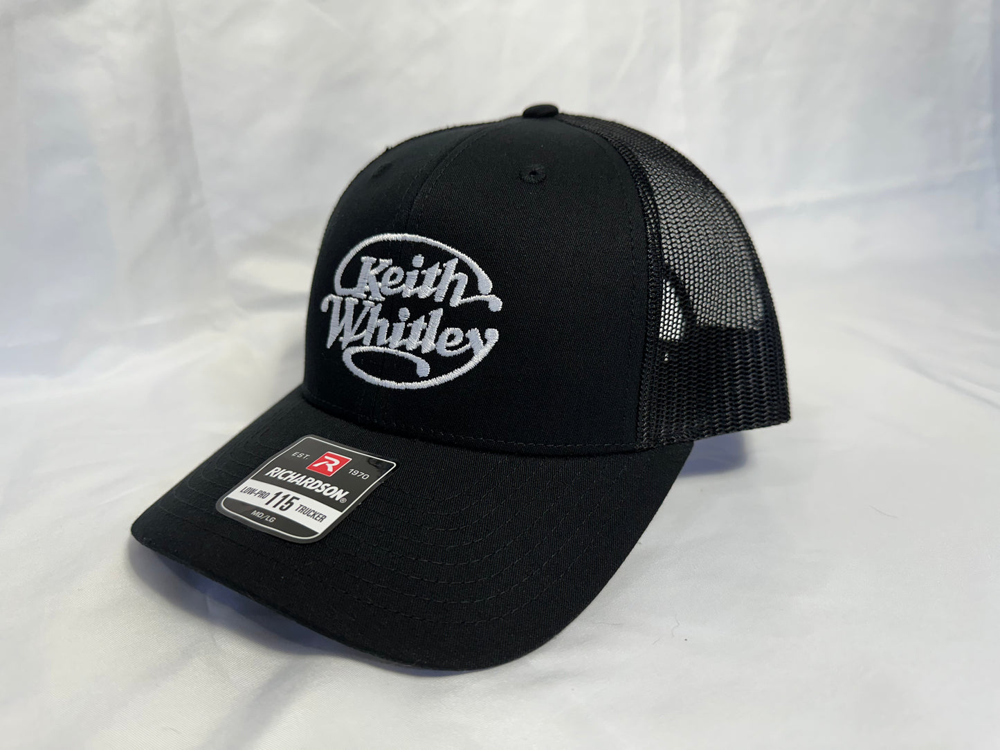 Black & White Keith Whitley Hat