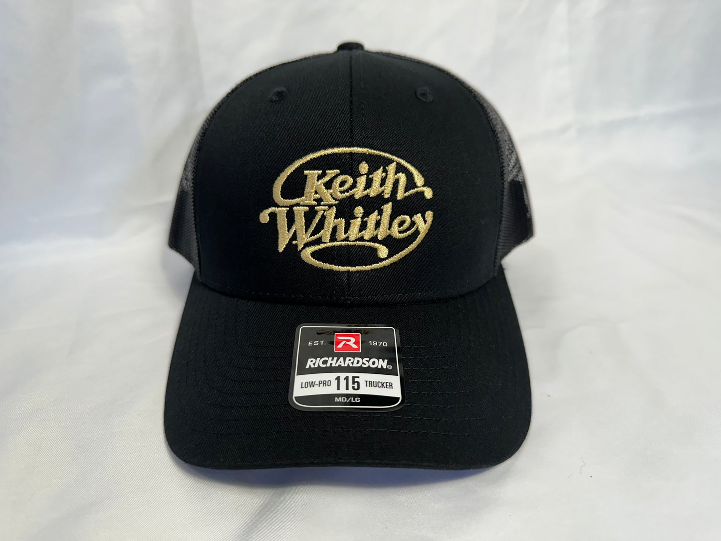 Black & Gold Keith Whitley Hat