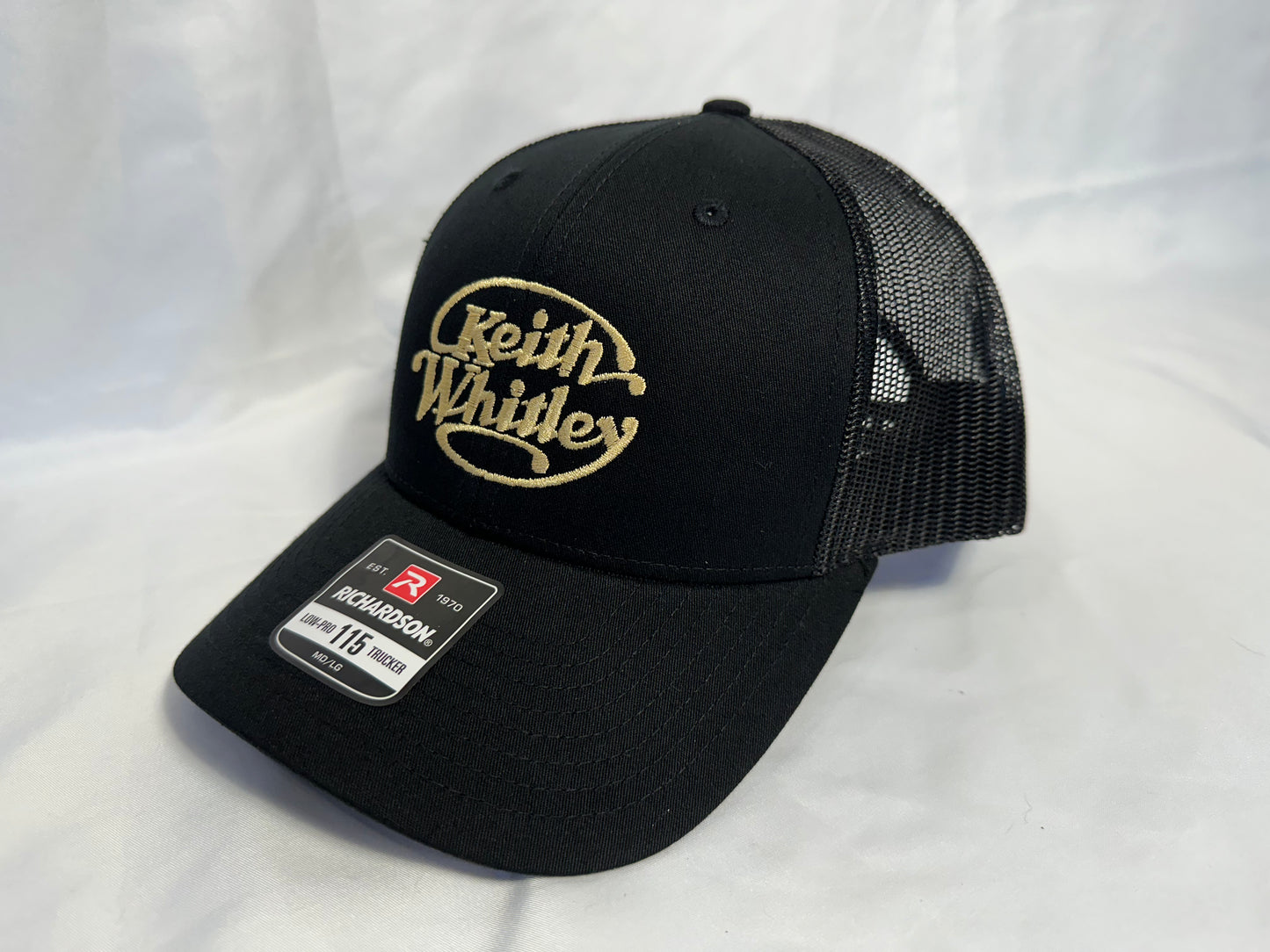 Black & Gold Keith Whitley Hat